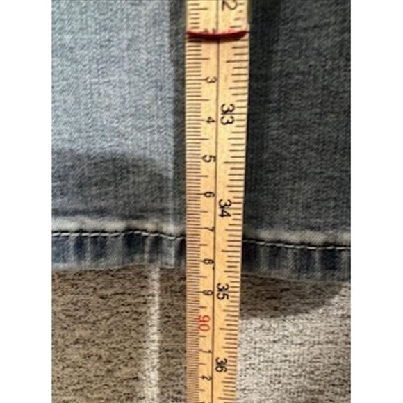 Lola Jeans Womens Jumpsuit Sz Medium Blue Light Washed Denim Stretch Sleeveless - Picture 11 of 16